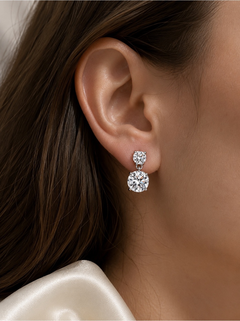 Diamond Drop Earrings